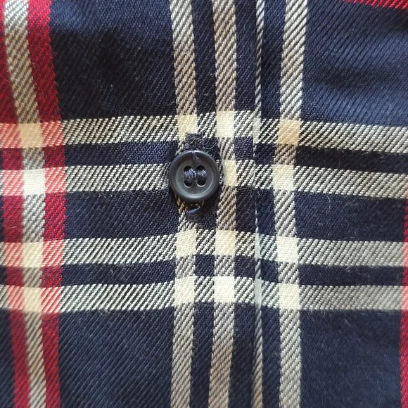 ZARA Trafaluc Collection, Plaid Relaxed Blouse, Lace Up Sides, EUC, Women's L - Picture 6 of 14